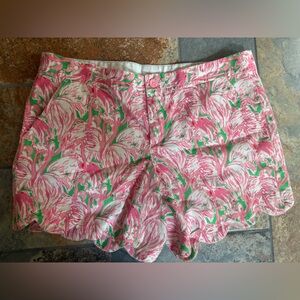 Lilly Pulitzer Women's Shorts Size 10 Flamingo The Buttercup Stretch NWOT